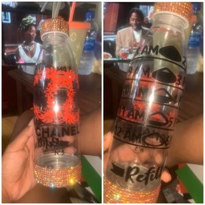Custom Walmart water bottle )Chanel designed)